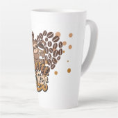 Tasse Latte conception ambiance café (Angle droit)
