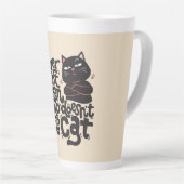 Tasse Latte Conception amusante de devis Amoureux des chats (Angle droit)