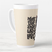 Tasse Latte Conception amusante de devis Amoureux des chats (Angle gauche)