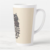 Tasse Latte Conception amusante de devis Amoureux des chats (Droite)