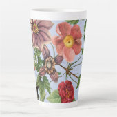 Tasse Latte Conception botanique vintage (Devant)