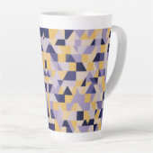 Tasse Latte Conception contemporaine de tons violets (Angle droit)
