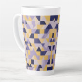 Tasse Latte Conception contemporaine de tons violets (Angle gauche)