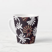 Tasse Latte Conception d'art bohème (Angle gauche)