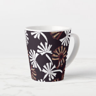Tasse Latte Conception d'art bohème