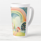 Tasse Latte Conception d'art de pépinière (Angle droit)