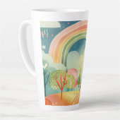 Tasse Latte Conception d'art de pépinière (Angle gauche)