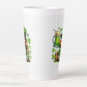Tasse Latte Conception de bière de lutin de la Saint-Patrick-6 (Devant)