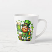 Tasse Latte Conception de bière de lutin de la Saint-Patrick-6 (Droite)