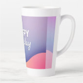 Tasse Latte Conception de Célébration d'Anniversaire (Droite)