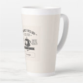 Tasse Latte Conception de citation de café personnalisée – Nom (Angle droit)