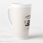 Tasse Latte Conception de citation de café personnalisée – Nom (Angle gauche)