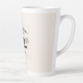 Tasse Latte Conception de citation de café personnalisée – Nom (Droite)