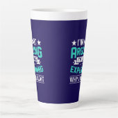 Tasse Latte Conception de citation drôle et sarcastique (Devant)