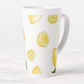 Tasse Latte Conception de citron en pâte tardive (Angle droit)
