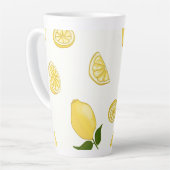 Tasse Latte Conception de citron en pâte tardive (Angle gauche)