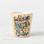 Tasse Latte Conception de couverture de muqueuse spéciale (Devant)