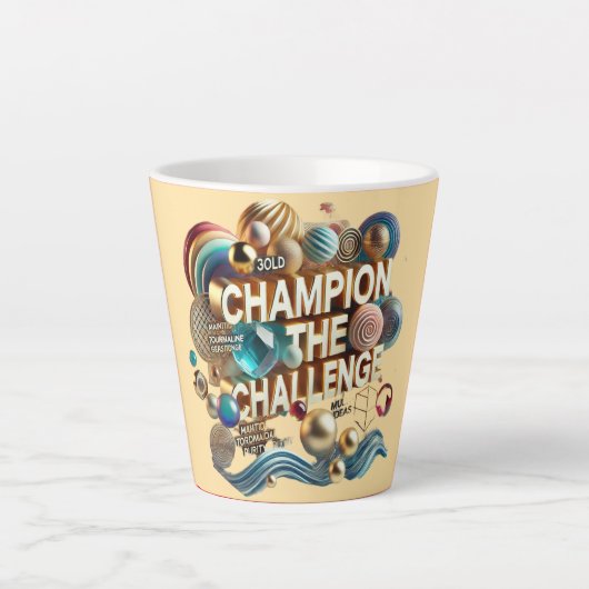 Tasse Latte Conception de couverture de muqueuse spéciale (Devant)