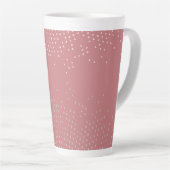 Tasse Latte Conception de demi-teinte rose (Angle droit)