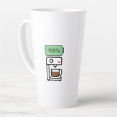 Tasse Latte Conception de dépendance au café (Angle gauche)