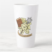 Tasse Latte Conception de dés de classe (Devant)