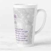 Tasse Latte Conception de diamant pierre de naissance d'avril (Droite)