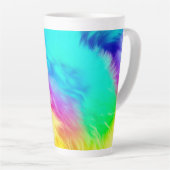 Tasse Latte Conception de fond de texture de fourrure moelleus (Angle droit)