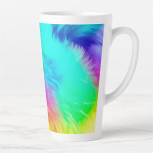 Tasse Latte Conception de fond de texture de fourrure moelleus