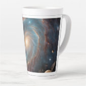 Tasse Latte conception de galaxie grande (Angle droit)