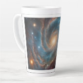 Tasse Latte conception de galaxie grande (Angle gauche)