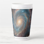 Tasse Latte conception de galaxie grande (Devant)