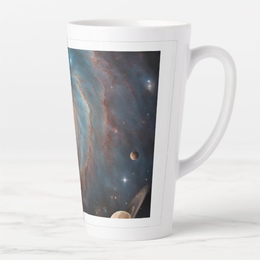 Tasse Latte conception de galaxie grande (Droite)