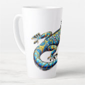 Tasse Latte Conception de Gecko Funky (Angle gauche)