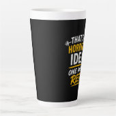 Tasse Latte Conception de gym drôle "Un Répétition de Plus" (Devant)