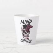 Tasse Latte Conception de jeux de contrôle mental (Devant)