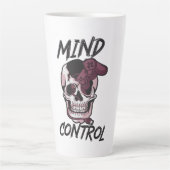 Tasse Latte Conception de jeux de contrôle mental (Devant)