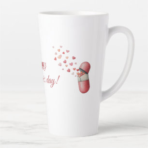 Tasse Latte Conception de la Saint-Valentin Love Medicine
