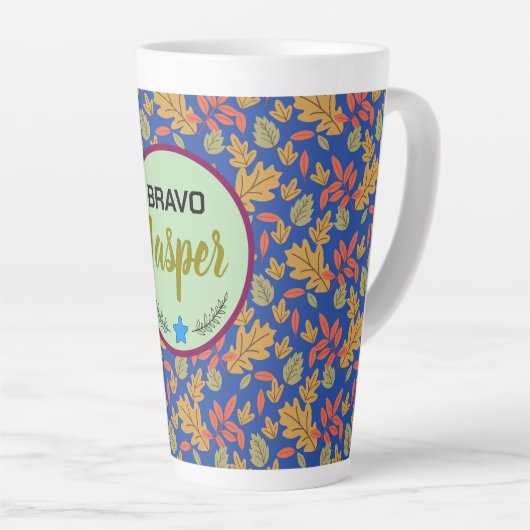 Tasse Latte conception de l'allocation (Angle droit)