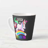 Tasse Latte Conception de licorne arc-en-ciel Catch (Angle gauche)
