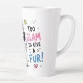 Tasse Latte Conception de lunettes de soleil pour chat cool (Droite)