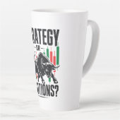 Tasse Latte Conception de mentalité de trading de taureau Stra (Angle droit)