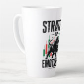 Tasse Latte Conception de mentalité de trading de taureau Stra (Angle gauche)