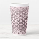 Tasse Latte Conception de métamorphose rose (Devant)