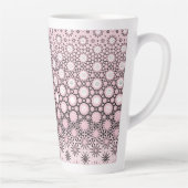 Tasse Latte Conception de métamorphose rose (Droite)