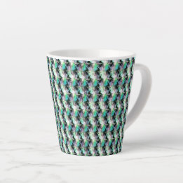 Tasse Latte Conception de motif numérique abstrait 1221 - Tass