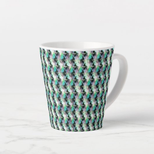 Tasse Latte Conception de motif numérique abstrait 1221 - Tass (Angle droit)