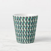 Tasse Latte Conception de motif numérique abstrait 1221 - Tass (Devant)