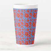 Tasse Latte Conception de Nasturtium sur muqueuse latte (Devant)