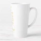 Tasse Latte Conception de nom de script Olivia Gold (Droite)