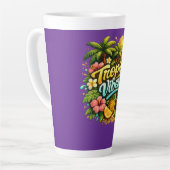 Tasse Latte Conception de paradis tropical Tropic Vibes (Angle gauche)